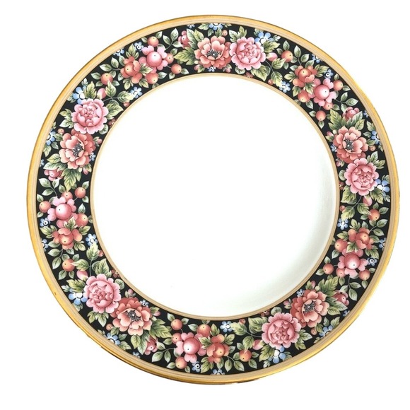 Wedgwood Other - Wedgewood Bone China Salad Plate Floral Gold Rim Clio Pattern Vintage 1990s